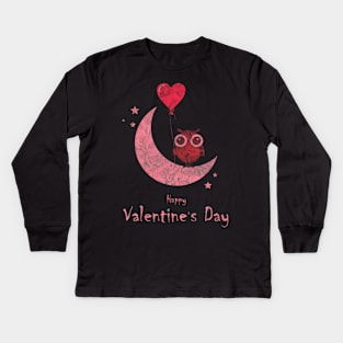 Happy Valentines Day Kids Long Sleeve T-Shirt